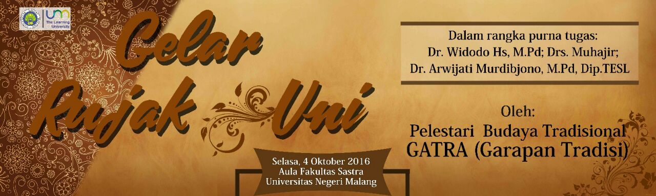 Gelar Rujak Uni Fakultas Sastra Universitas Negeri Malang